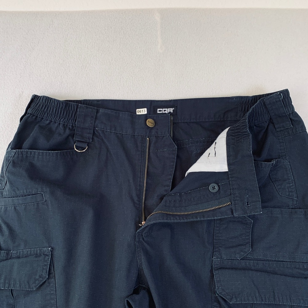 CQR Tactical Cargo Pants Men's Workwear Hiking Outdoors Navy 38x35 (Tag 38x36) - Picture 4 of 15